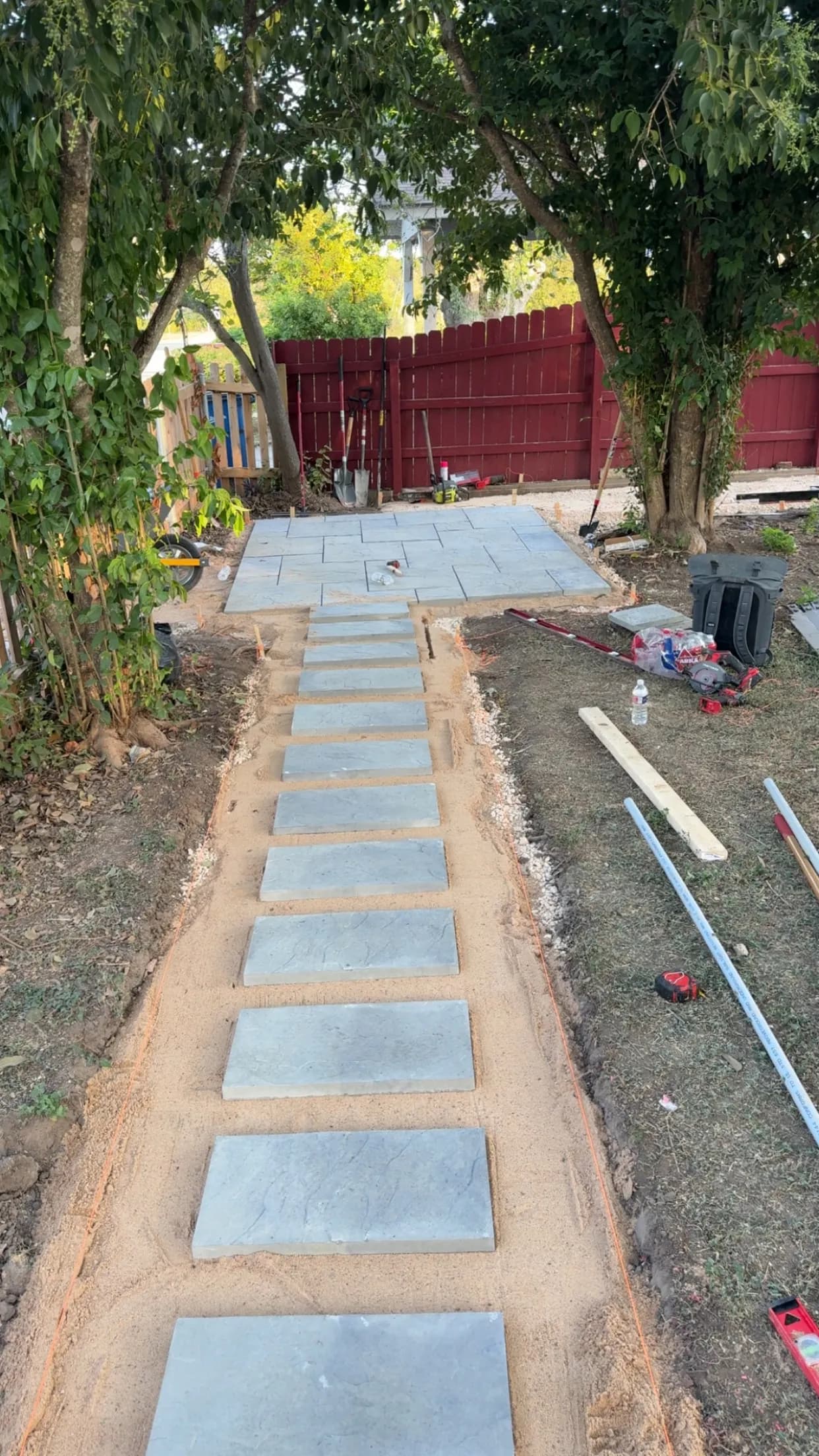 Gallery photos for New Braunfels Front Yard Gets Pavers Walkways and Fresh Landscaping: Image #5
