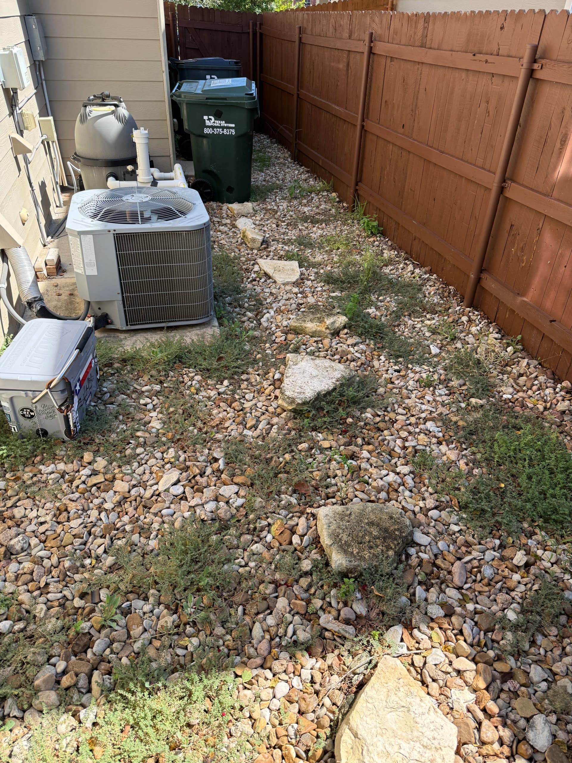 Gallery photos for Weed Cleanup in Kyle Gets This Backyard Back on Track: Image #7