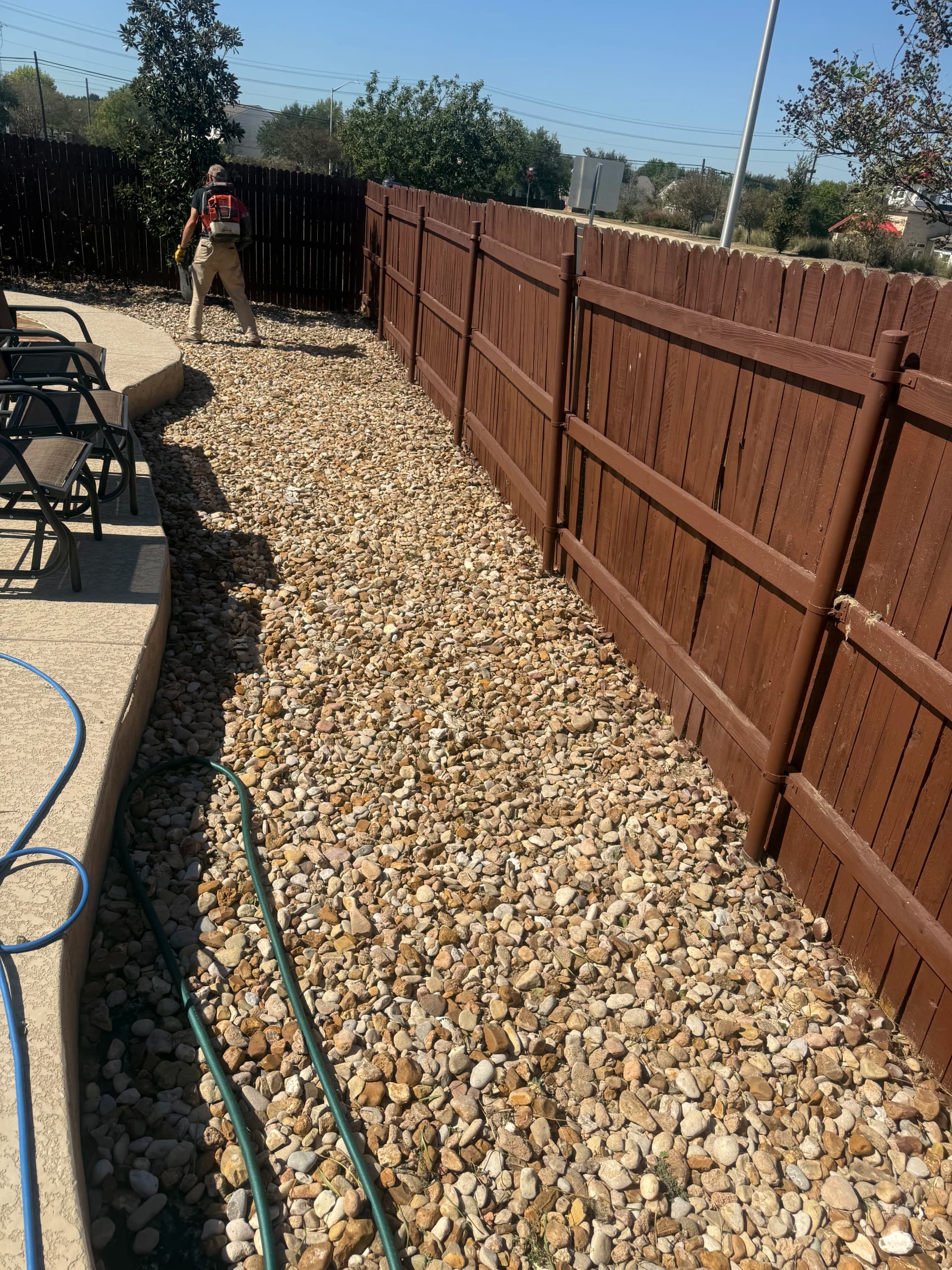 Weed Cleanup in Kyle Gets This Backyard Back on Track