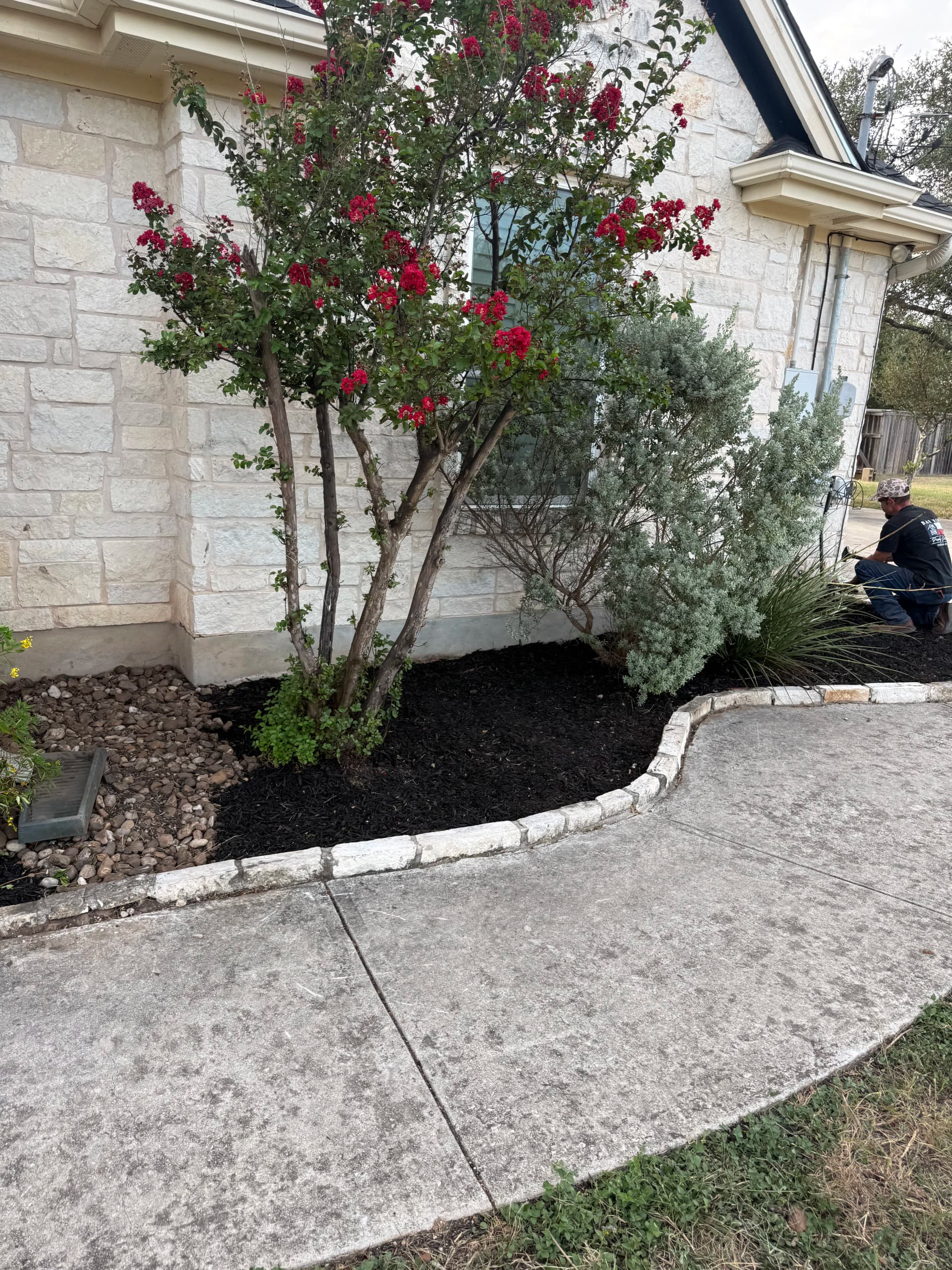 Gallery photos for Flower Bed Cleanup and Patio Planter Project in Buda Texas: Image #4